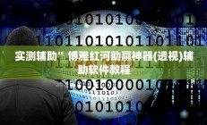 实测辅助”博雅红河助赢神器(透视)辅助软件教程