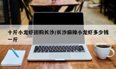 十斤小龙虾团购长沙/长沙麻辣小龙虾多少钱一斤
