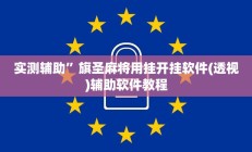 实测辅助”旗圣麻将用挂开挂软件(透视)辅助软件教程