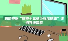 实测辅助”wepoker轻量版通用挂(透视)辅助软件教程