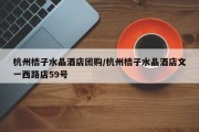 杭州桔子水晶酒店团购/杭州桔子水晶酒店文一西路店59号