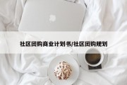 社区团购商业计划书/社区团购规划