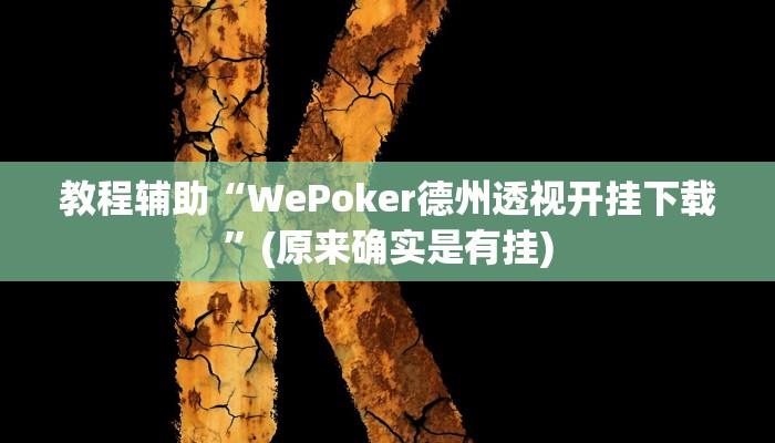 开挂辅助工具“炫酷众娱透视”其实确实有挂